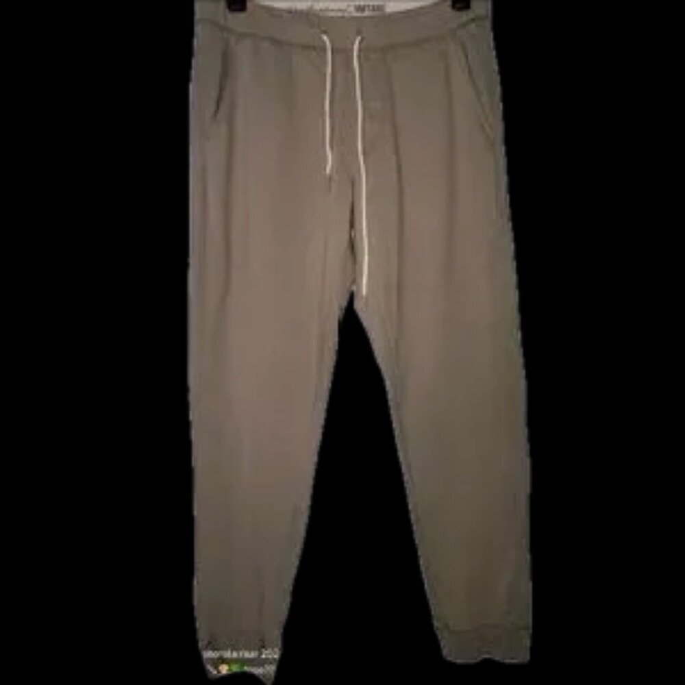 NWOT Cotton blend French terry joggers without tags exposed long drawstring